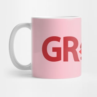 Grow artistic text design Mug